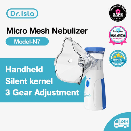 Dr.Isla Nebulizer Portable Rechargeable Mesh Machine Handheld Inhaler Atomizer Asthma Cough