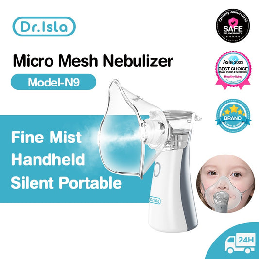 Dr.Isla Nebulizer Portable Rechargeable Mesh Machine Handheld Inhaler Atomizer Asthma Cough N9