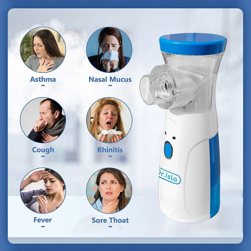 Dr.Isla Nebulizer Portable Rechargeable Mesh Machine Handheld Inhaler Atomizer Asthma Cough