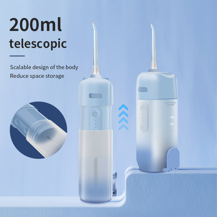 Dr.isla Portable Water Floss Rechargeable Telescopic Oral Irrigator Three Gear 200ML