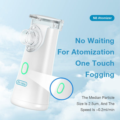 Dr.Isla Portable Nebulizer Handheld Kids Adult Atomizer Inhaler Coughing Phlegm Mesh Machine N8