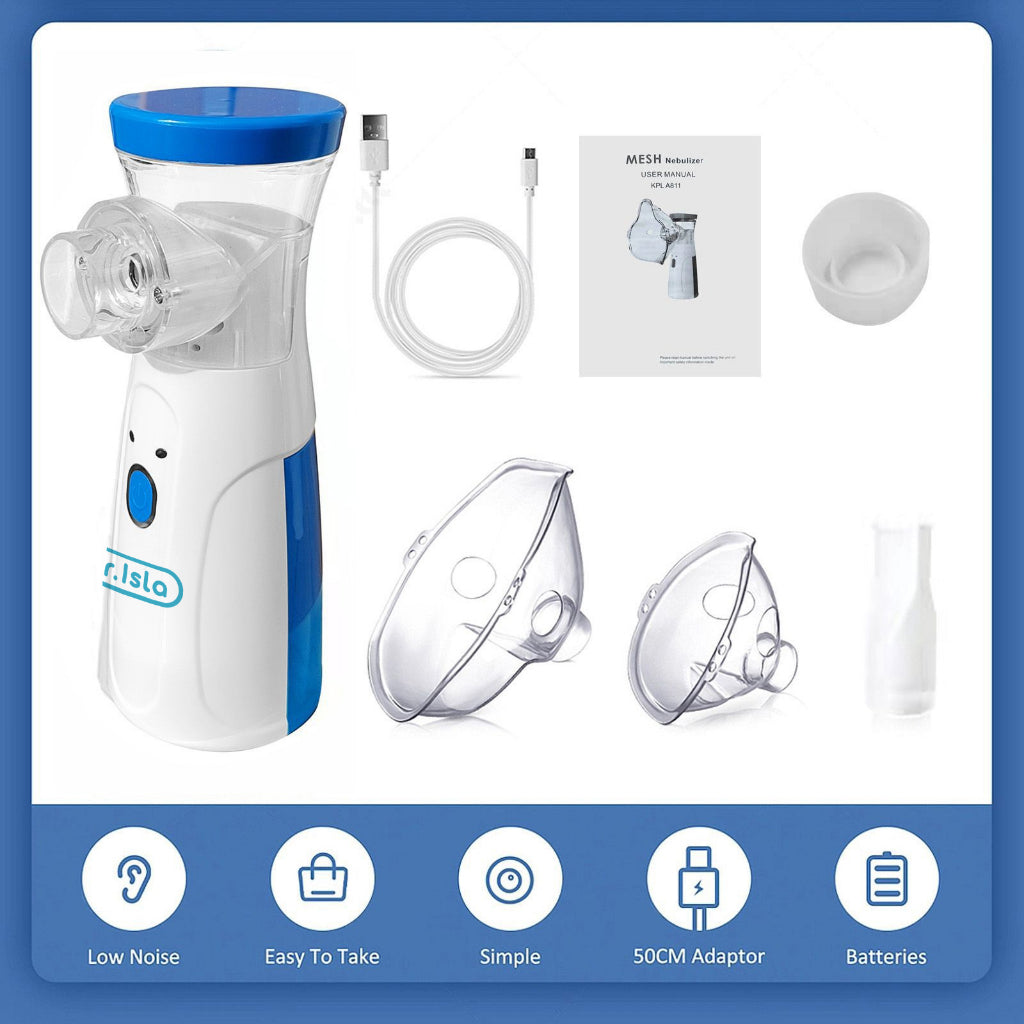 Dr.Isla Nebulizer Portable Rechargeable Mesh Machine Handheld Inhaler Atomizer Asthma Cough