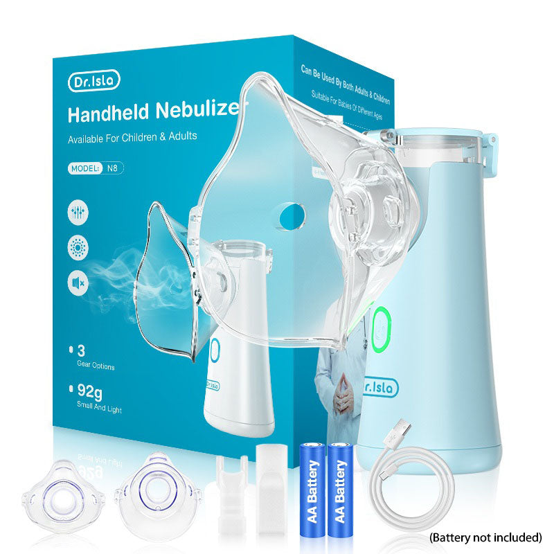 Dr.Isla Portable Nebulizer Handheld Kids Adult Atomizer Inhaler Coughing Phlegm Mesh Machine N8