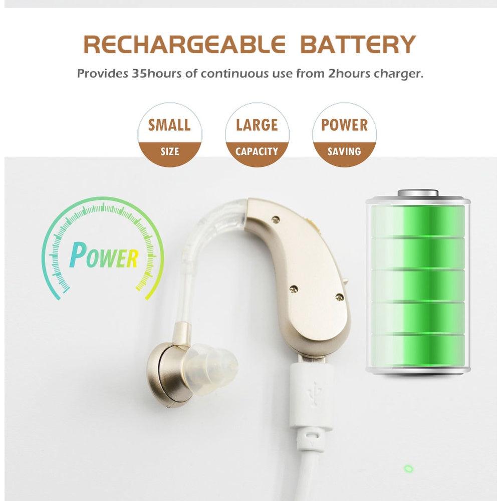 Dr.isla Elderly Hearing Aid/Rechargeable/high and low frequency dual function/four volume levels H11