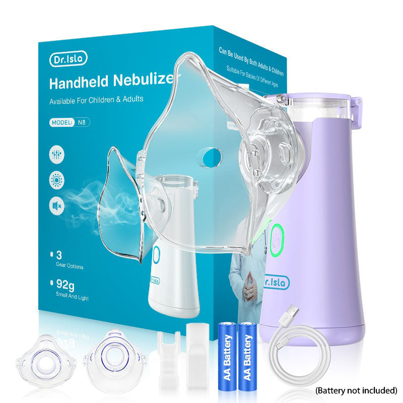 Dr.Isla Portable Nebulizer Handheld Kids Adult Atomizer Inhaler Coughing Phlegm Mesh Machine N8