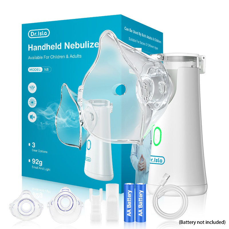 Dr.Isla Portable Nebulizer Handheld Kids Adult Atomizer Inhaler Coughing Phlegm Mesh Machine N8