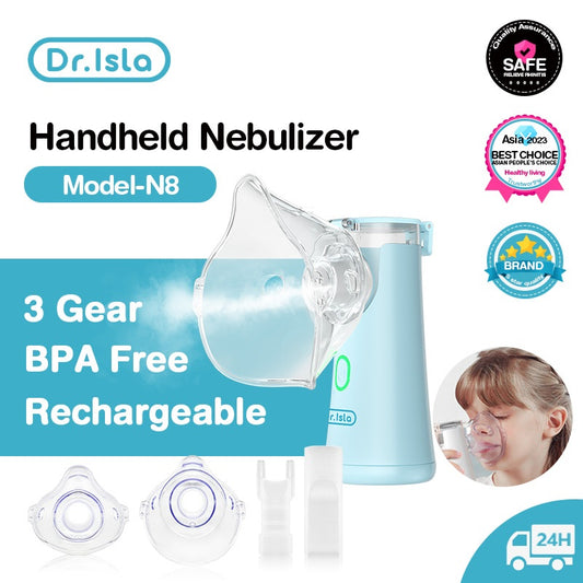 Dr.Isla Portable Nebulizer Handheld Kids Adult Atomizer Inhaler Coughing Phlegm Mesh Machine N8