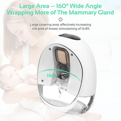 Dr.isla Wearable Breast Pump Electric Portable Breastfeeding 180ML/4 Mode 9 Level 24mm