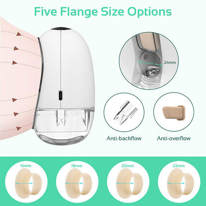 Dr.isla Wearable Breast Pump Electric Portable Breastfeeding 180ML/4 Mode 9 Level 24mm