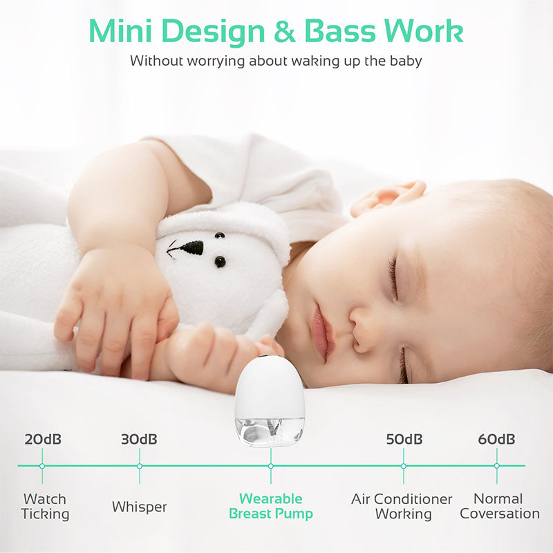 Dr.isla Wearable Breast Pump Electric Portable Breastfeeding 180ML/4 Mode 9 Level 24mm