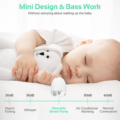 Dr.isla Wearable Breast Pump Electric Portable Breastfeeding 180ML/4 Mode 9 Level 24mm