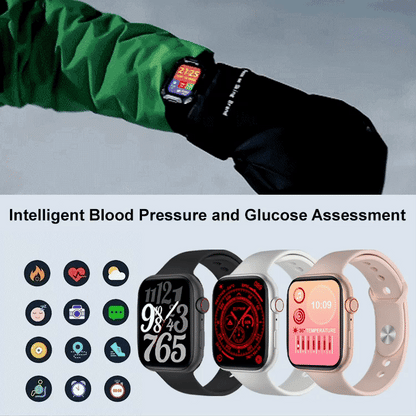 1 year warranty - Smart Painless Blood Glucose Measurement Watch - Measure blood sugar, blood pressure, heart rate, sleep quality and other body indicators.