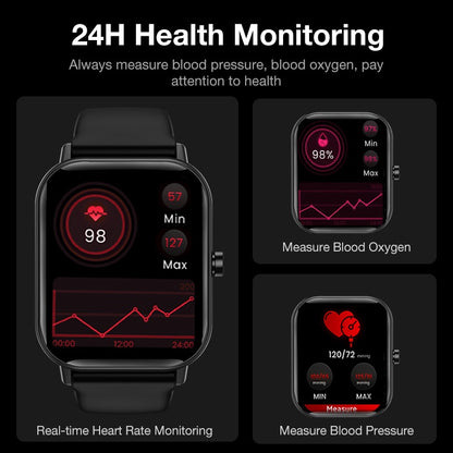 Sports Fitness Tracker BP Sleep Monitoring Waterproof Smart Watch